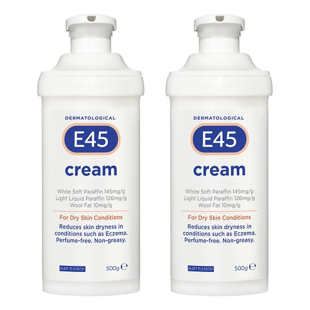 E45 Cream for Dry Skin Pump 500g Pack of 2