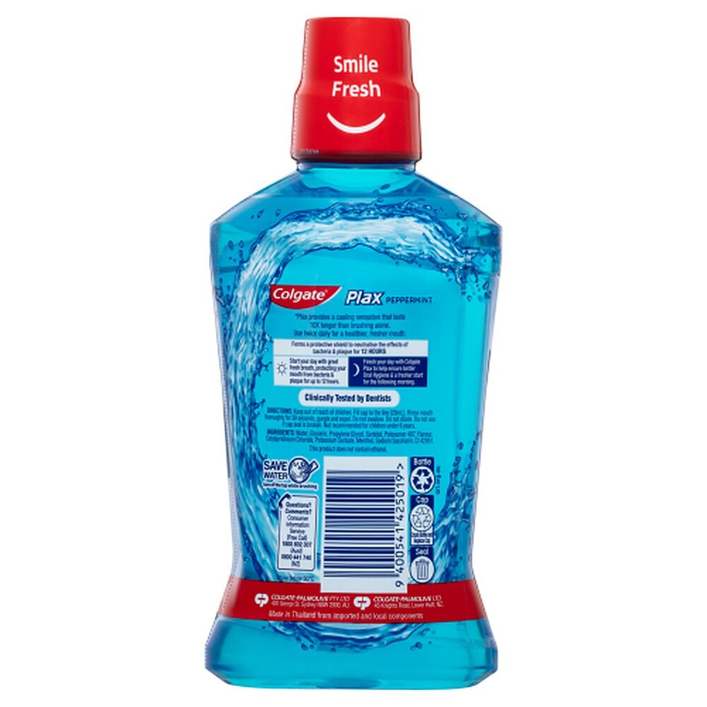Colgate Plax Mouthwash Peppermint 500mL
