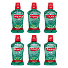Colgate Plax Freshmint Alcohol Free Mouthwash 500mL Pack of 6