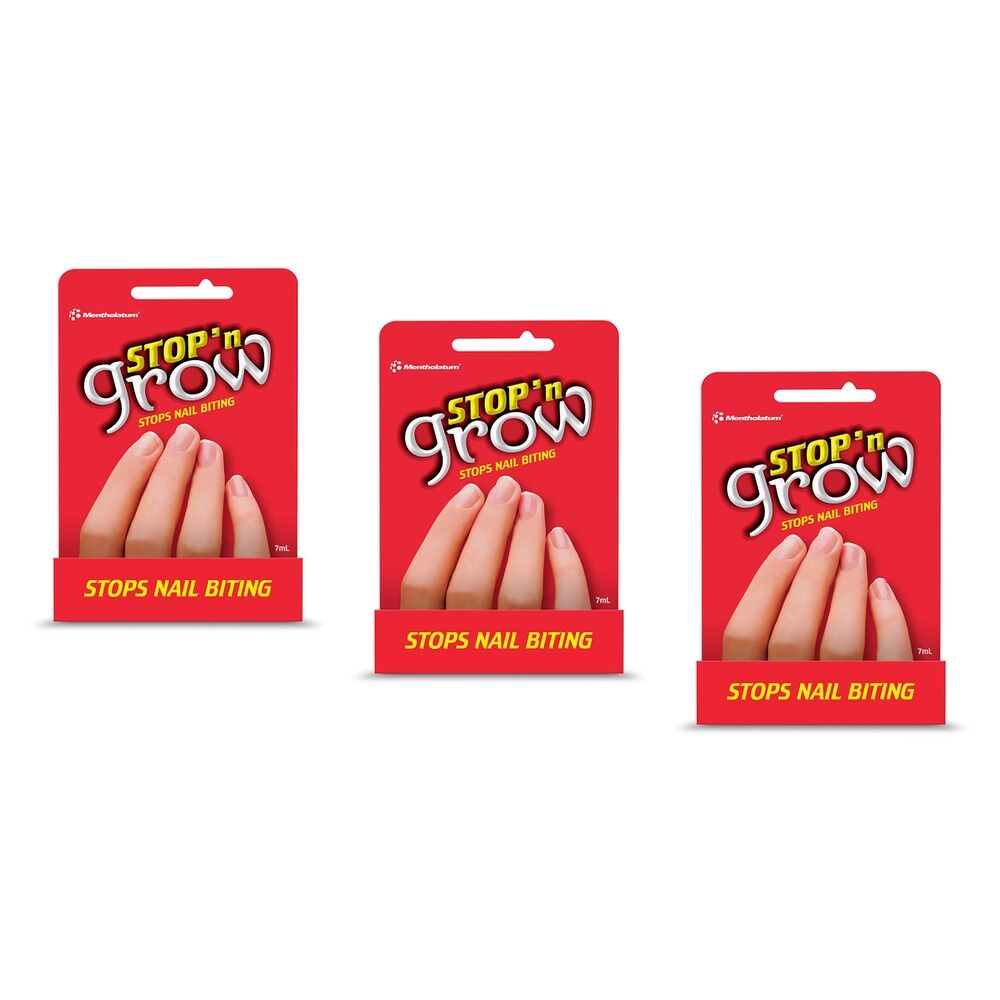 Stop and Grow Biting Deter 7mL Pack of 3