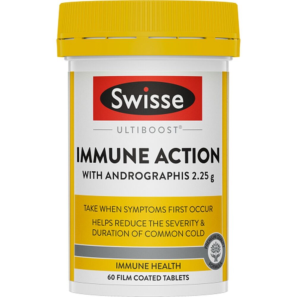 Swisse Ultiboost Immune Action with Andrographis 2.25g 60 Tablets