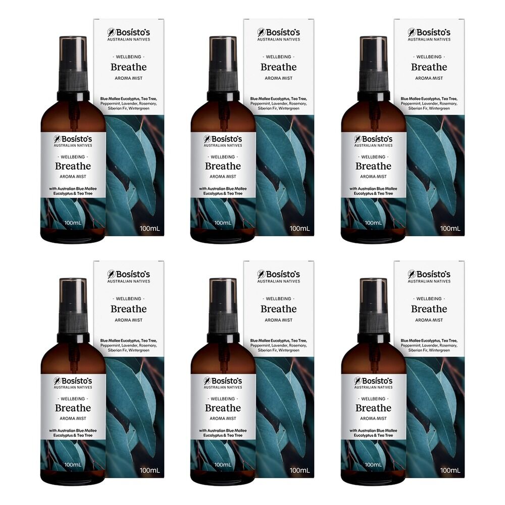 Bosisto's Australian Natives Breathe Aroma Mist 100mL Pack of 6