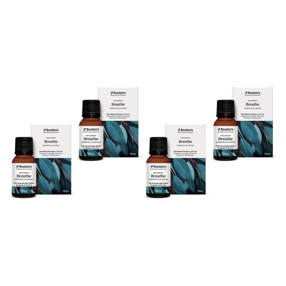 Bosisto's Australian Natives Breathe Oil 15mL Pack of 4