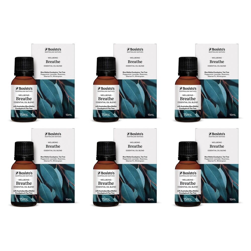 Bosisto's Australian Natives Breathe Oil 15mL Pack of 6