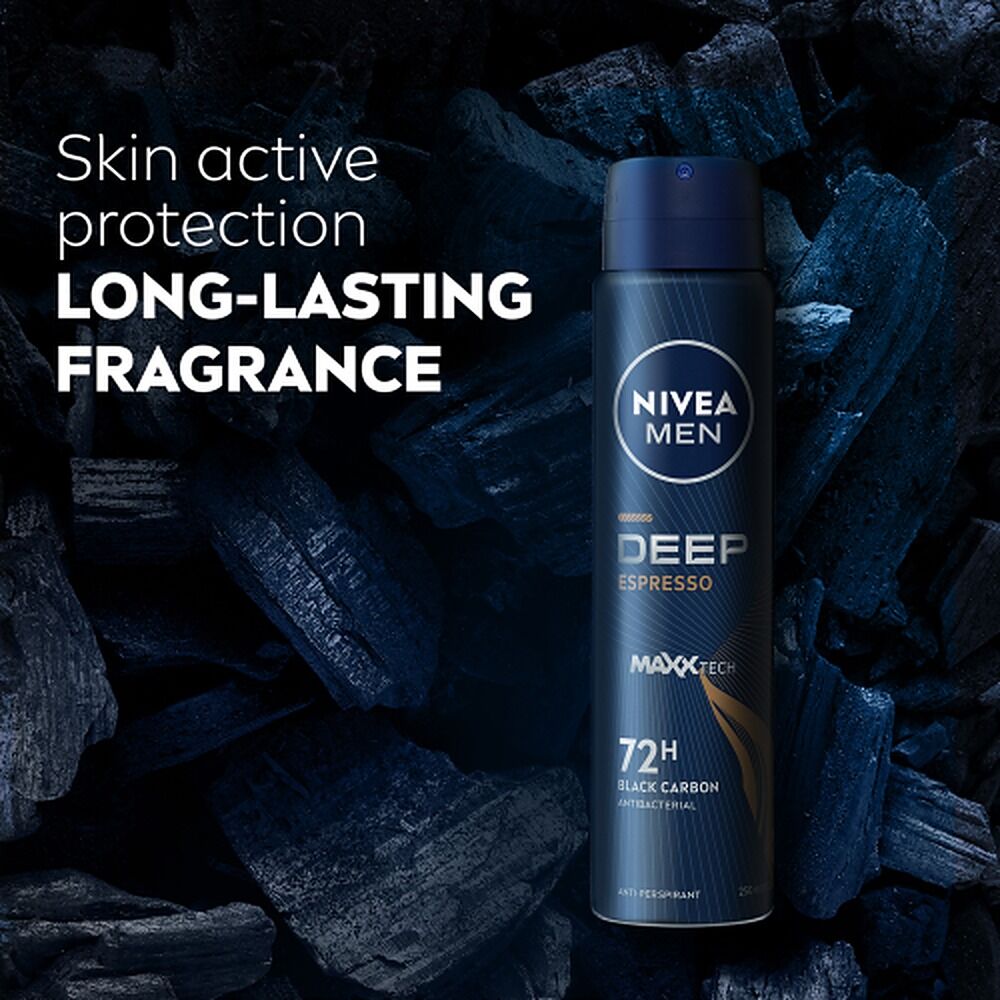 Nivea Men Deep Espresso 72H Anti-Perspirant 250mL x 6