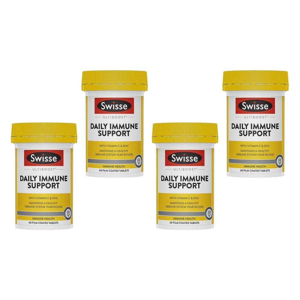 Swisse Ultiboost Daily Immune Support 60 Tablets Pack of 4