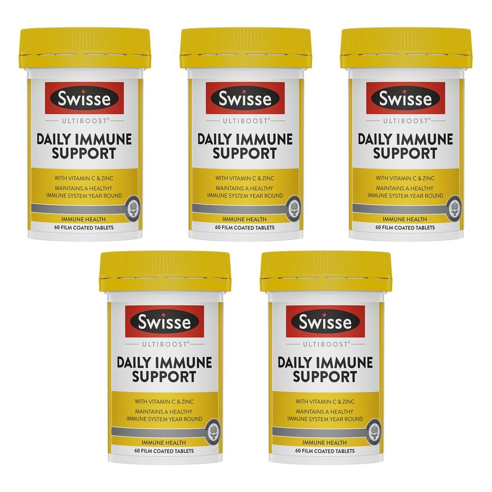 Swisse Ultiboost Daily Immune Support 60 Tablets Pack of 5