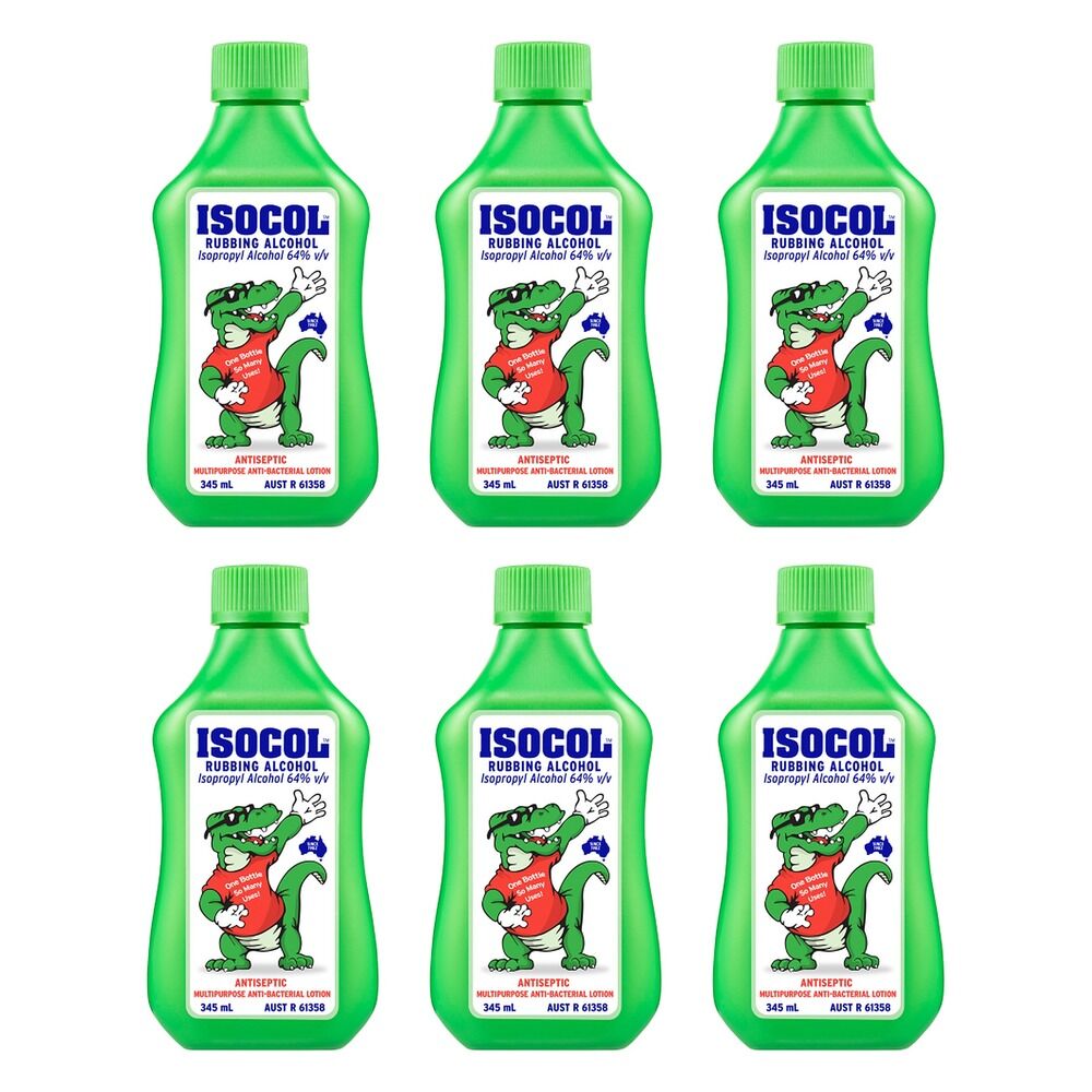 Isocol Rubbing Alcohol 345mL Pack of 6