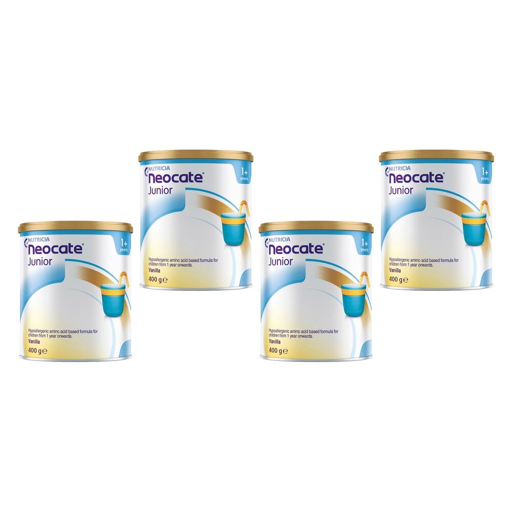 Neocate Junior Vanilla Powder 400g Pack of 4