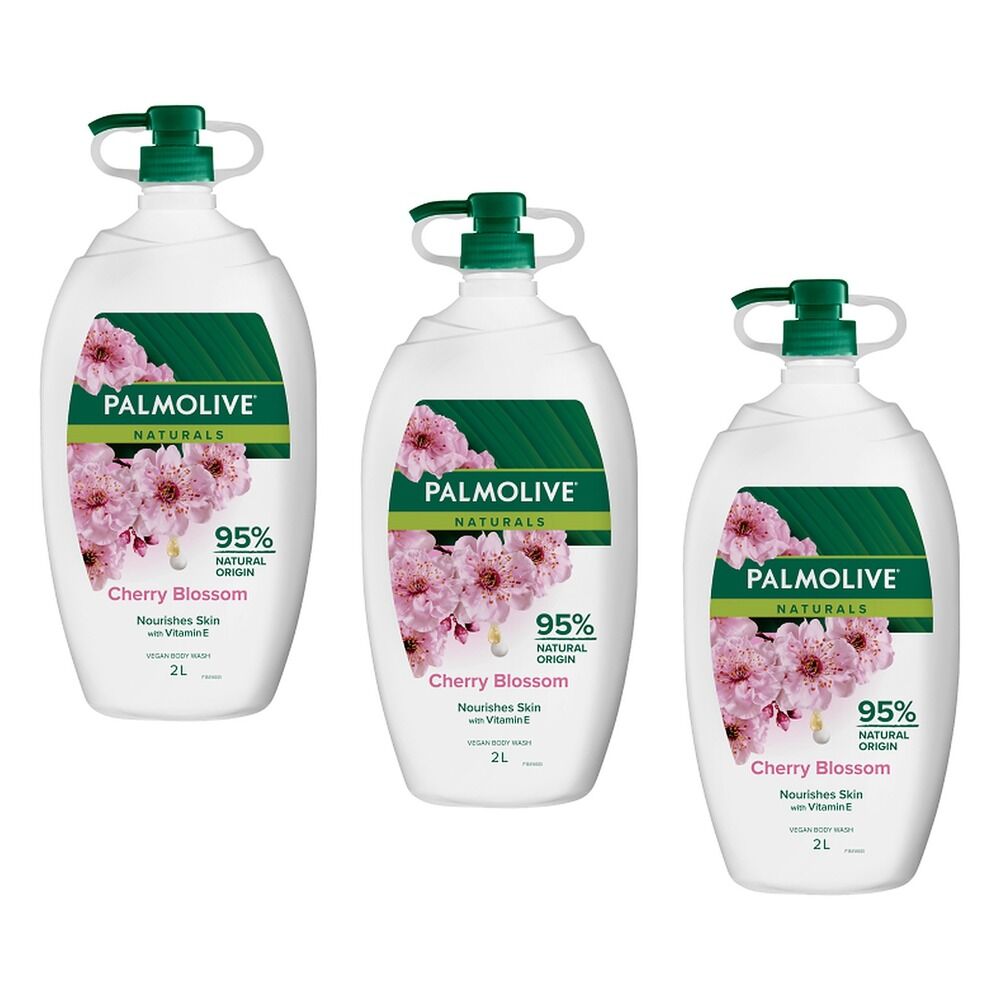 Palmolive Naturals Cherry Blossom Body Wash 2L Pack of 3