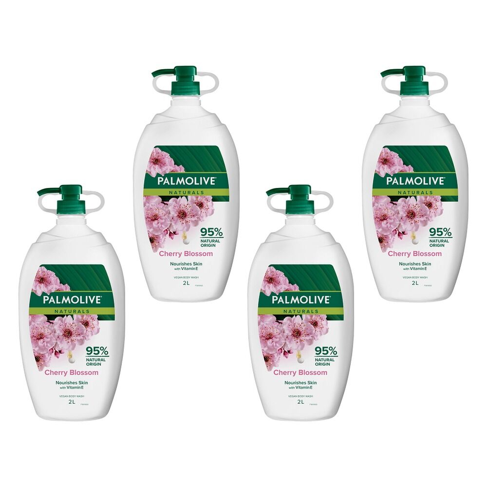 Palmolive Naturals Cherry Blossom Body Wash 2L Pack of 4