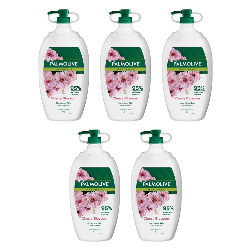 Palmolive Naturals Cherry Blossom Body Wash 2L Pack of 5