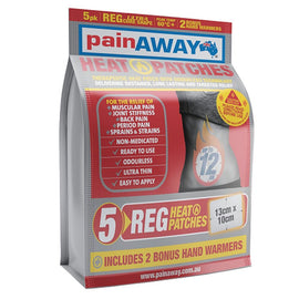 Pain Away Heat Patches Regular, 5 Patches