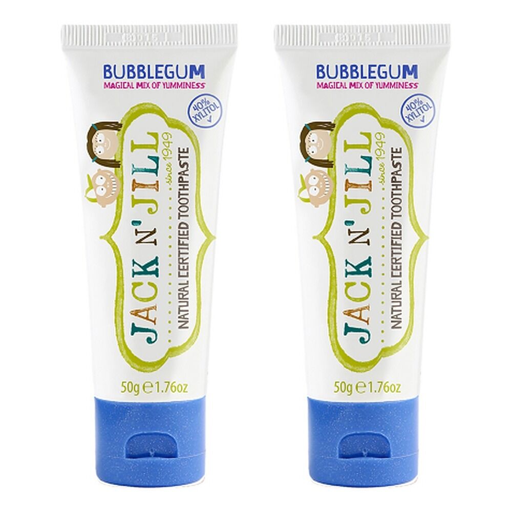 Jack N' Jill Natural Certified Toothpaste Bubblegum 50g Pack of 2