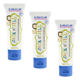 Jack N' Jill Natural Certified Toothpaste Bubblegum 50g Pack of 3