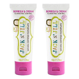 Jack N' Jill Natural Certified Toothpaste Berries & Cream 50g Pack of 2