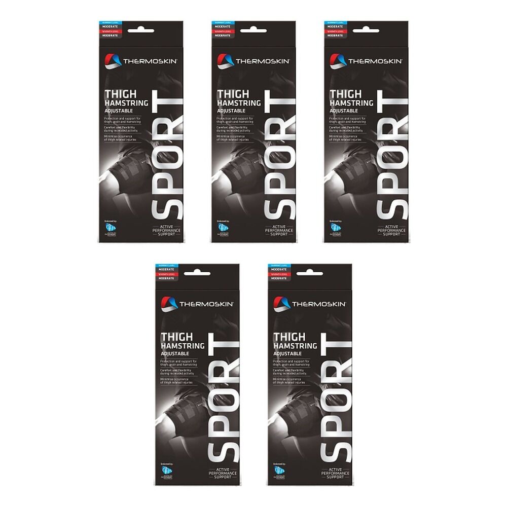 Thermoskin Sports Thigh Hamstring Support Adjustable Pack of 5