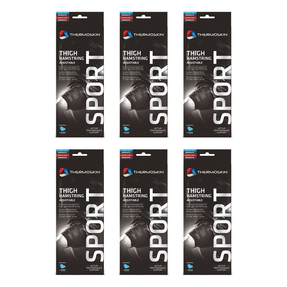Thermoskin Sports Thigh Hamstring Support Adjustable Pack of 6