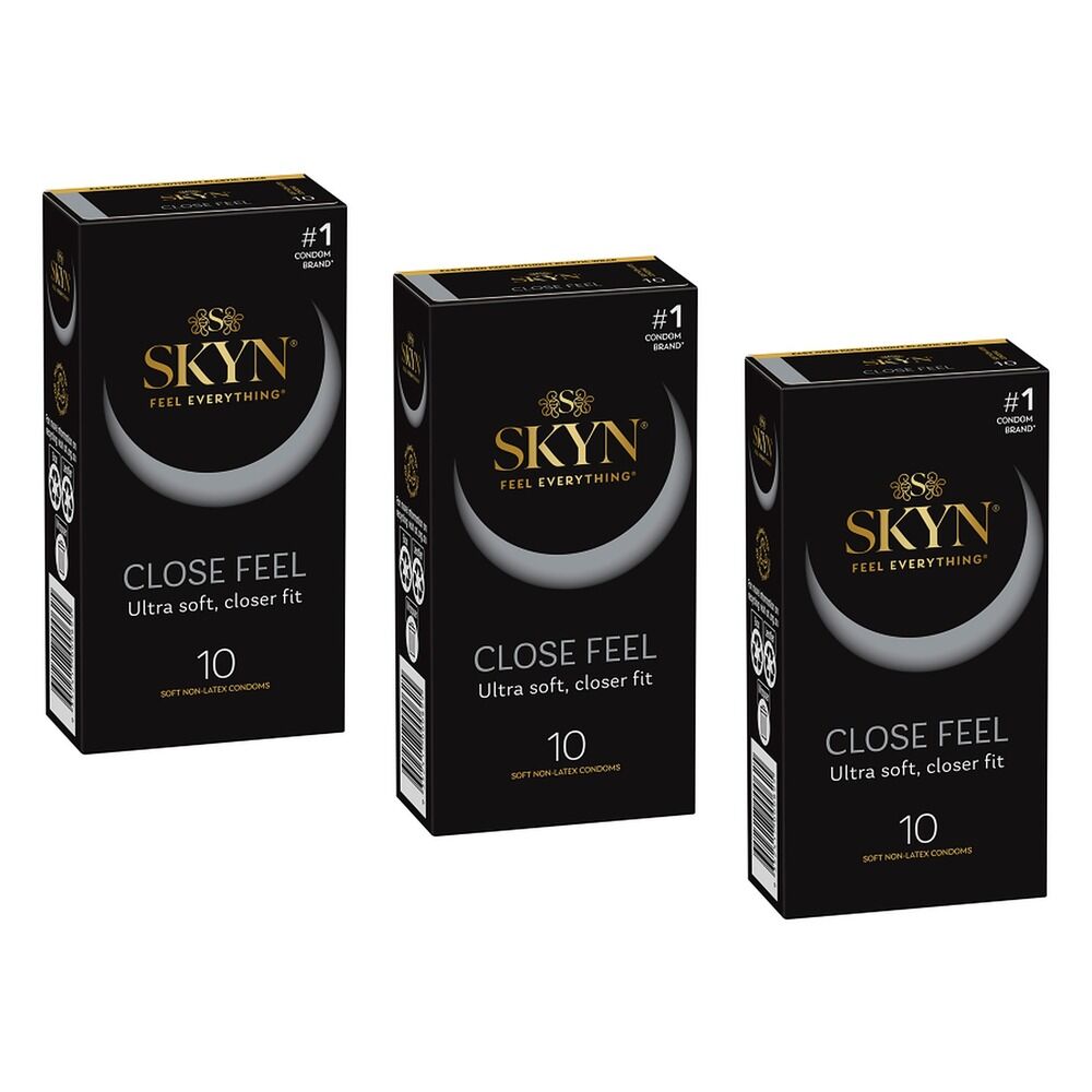 Skyn Feel Everything Close Feel Condoms 10 Pack Bundle of 3