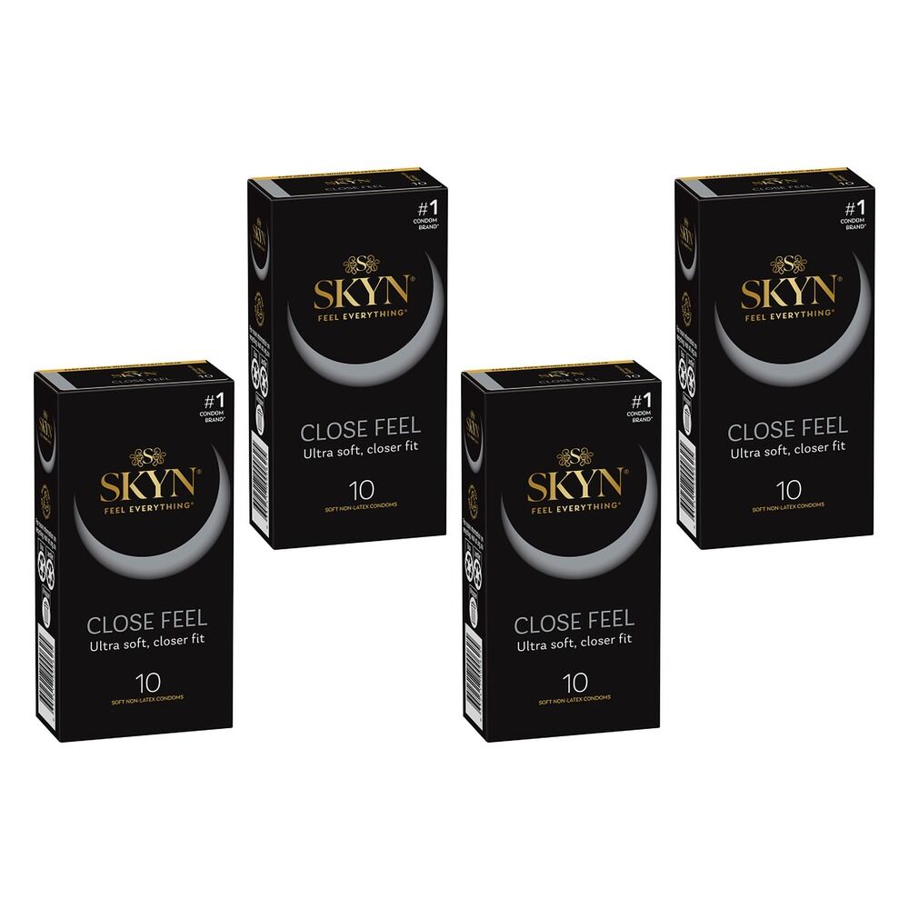 Skyn Feel Everything Close Feel Condoms 10 Pack Bundle of 4
