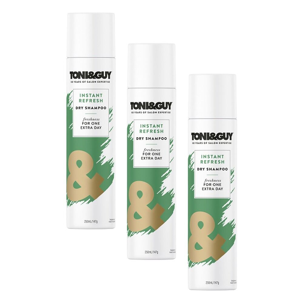Toni & Guy Instant Refresh Dry Shampoo 250mL Pack of 3