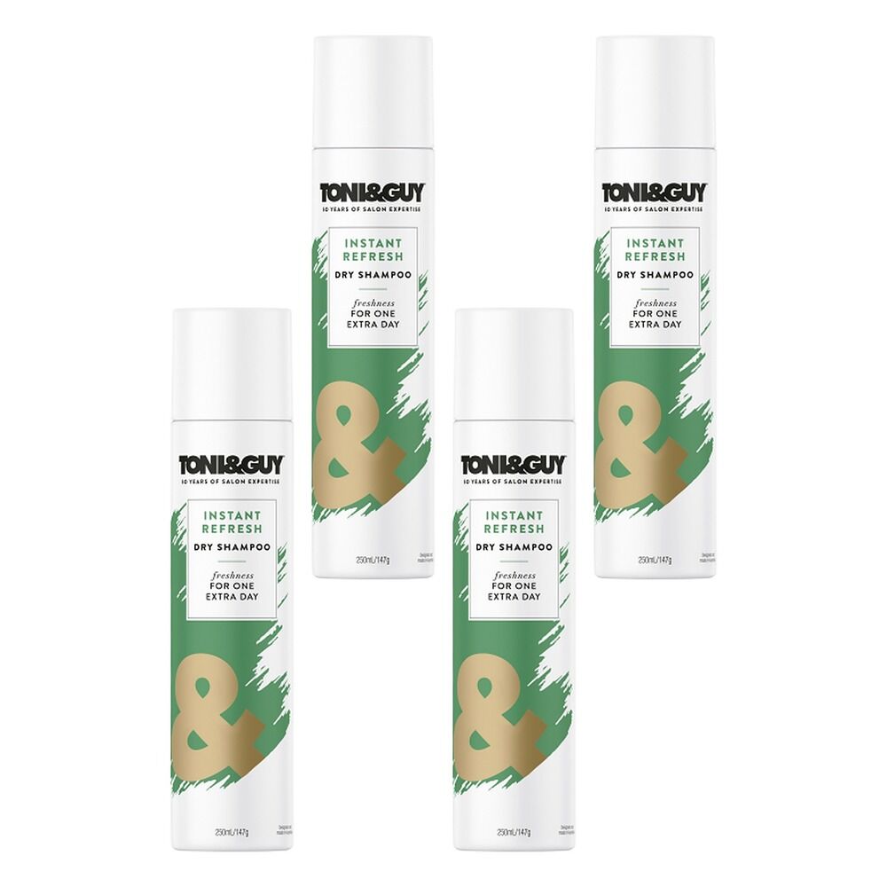 Toni & Guy Instant Refresh Dry Shampoo 250mL Pack of 4