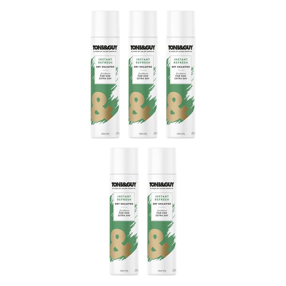 Toni & Guy Instant Refresh Dry Shampoo 250mL Pack of 5