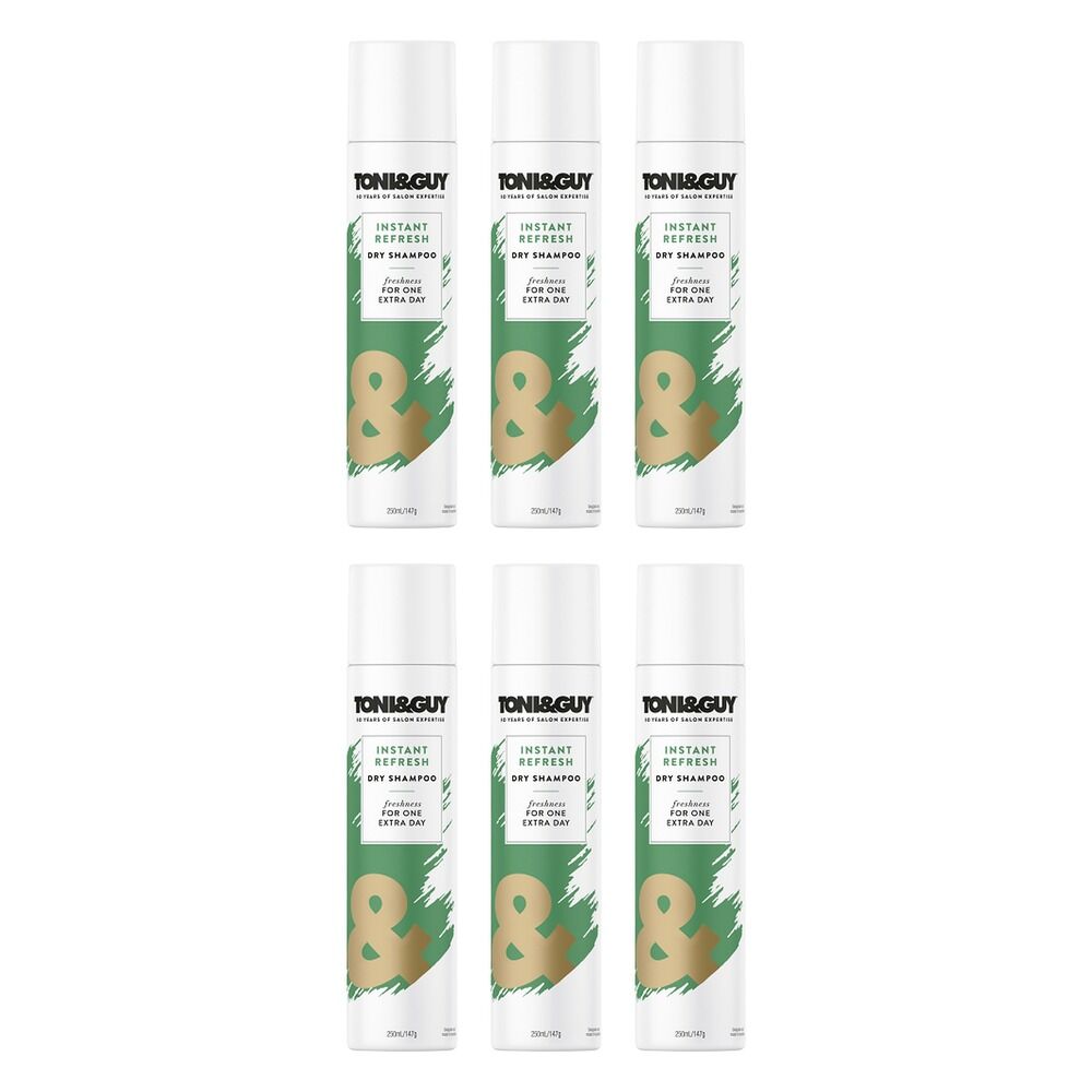 Toni & Guy Instant Refresh Dry Shampoo 250mL Pack of 6