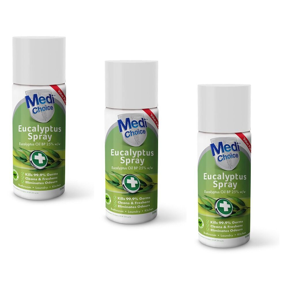MediChoice Eucalyptus Spray 200mL Pack of 3