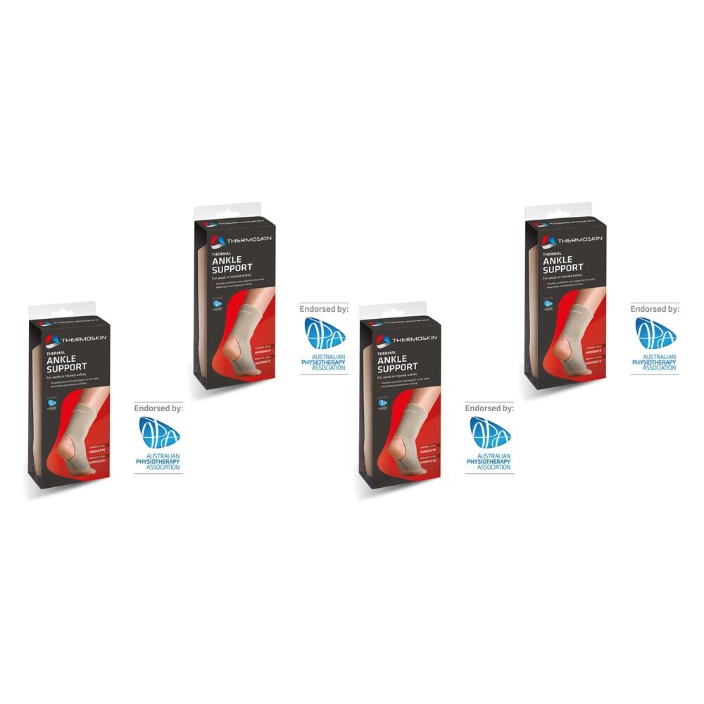 Thermoskin Thermal Ankle Support Small Beige Pack of 4