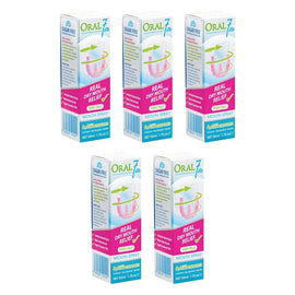 Oral7 Dry Mouth Spray with Active Enzymes 50mL x 6 Bundle of 5