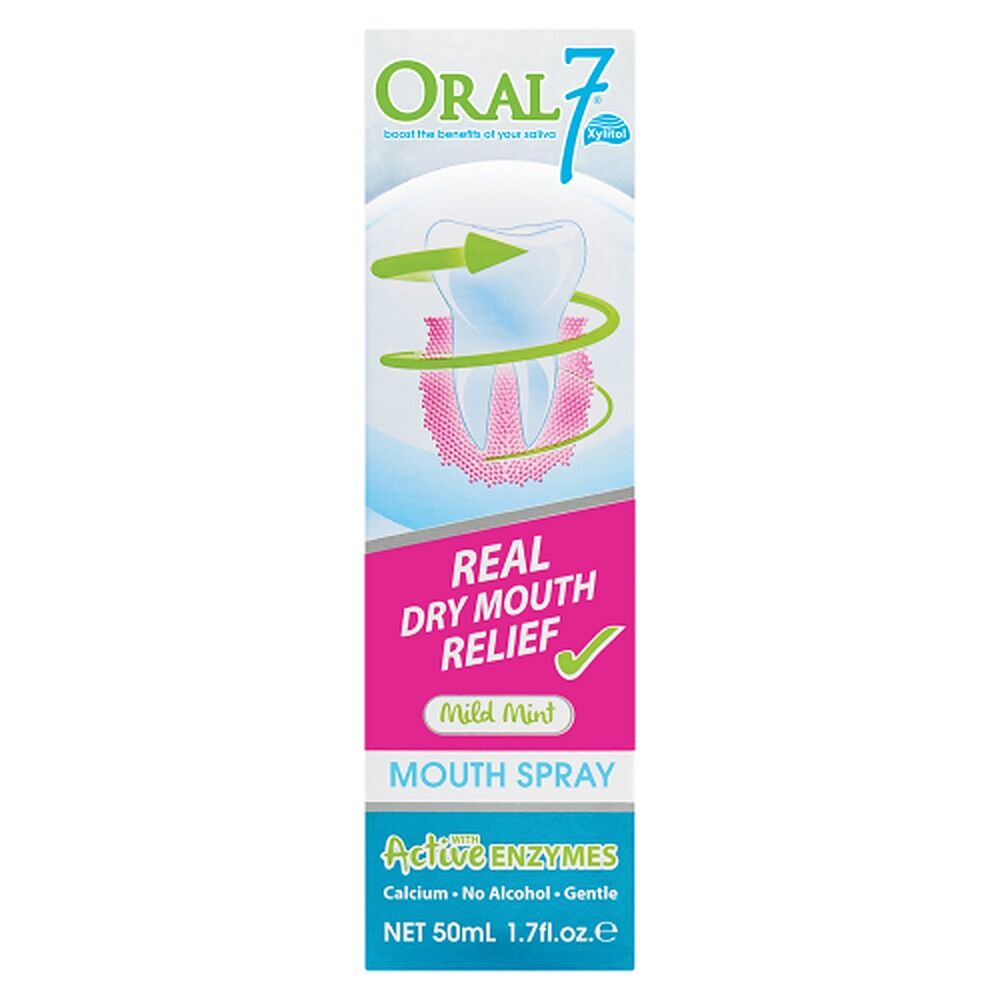 Oral7 Dry Mouth Spray with Active Enzymes 50mL x 6
