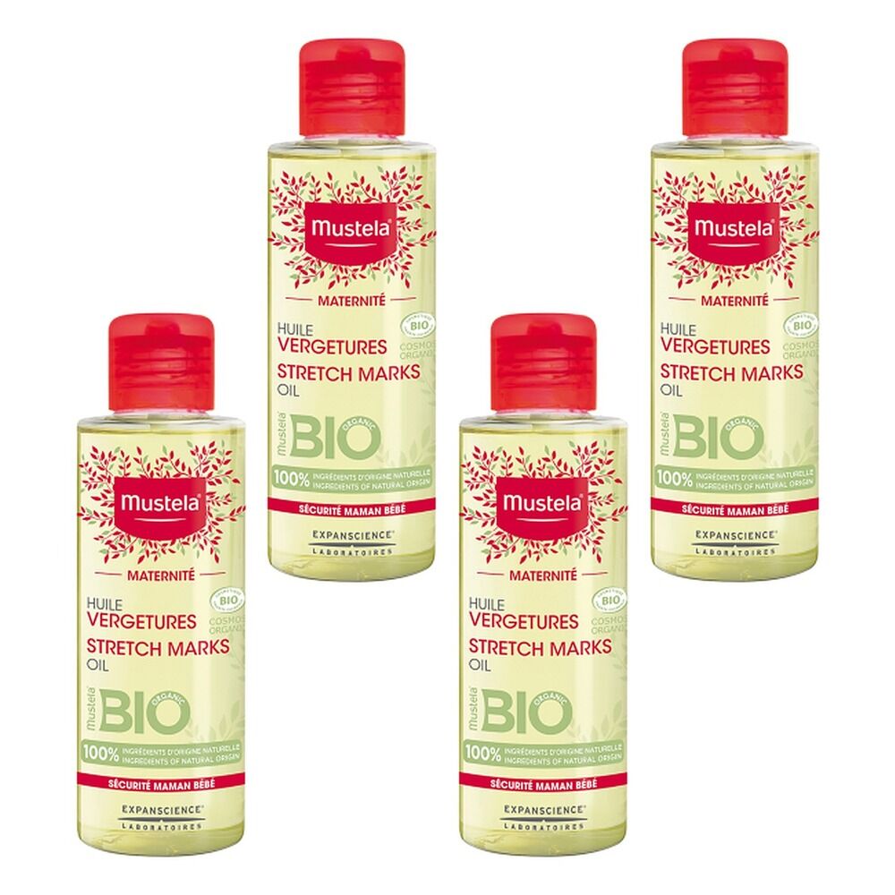 Mustela Maternity Stretch Marks Oil 105mL Pack of 4