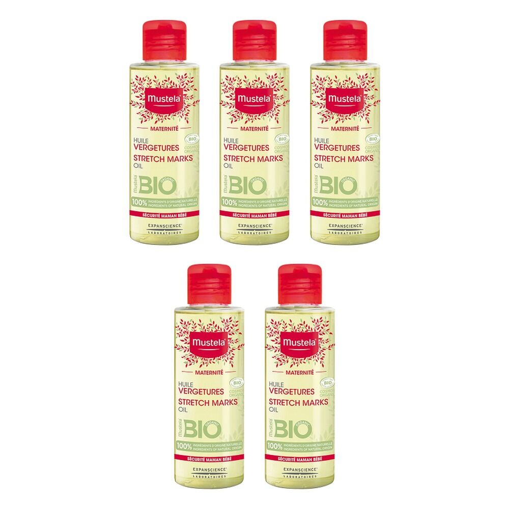 Mustela Maternity Stretch Marks Oil 105mL Pack of 5