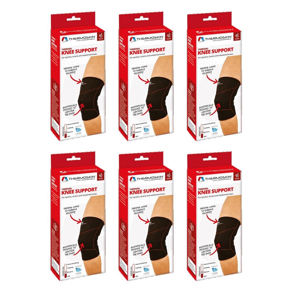 Thermoskin Thermal Knee Support Small Black Pack of 6