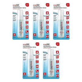 soap2GO Anti-Bacterial Hand & Surface Spray 30mL Pack of 5