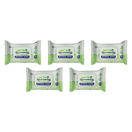 Germisept Multi-Purpose Alcohol Wipes 50 Pack Bundle of 5