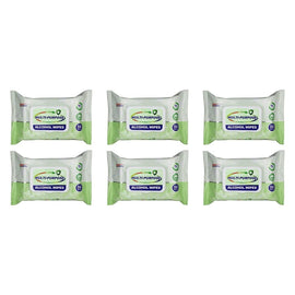 Germisept Multi-Purpose Alcohol Wipes 50 Pack Bundle of 6