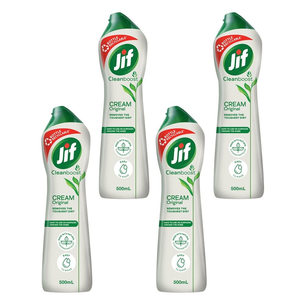 Jif Cream with Micro Particles Original 500mL x 8 Bundle of 4