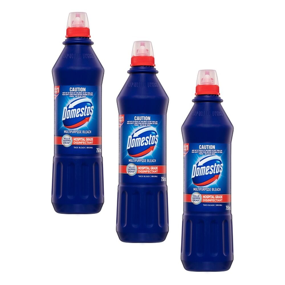 Domestos Multipurpose Bleach Original 750mL x 6 Bundle of 3