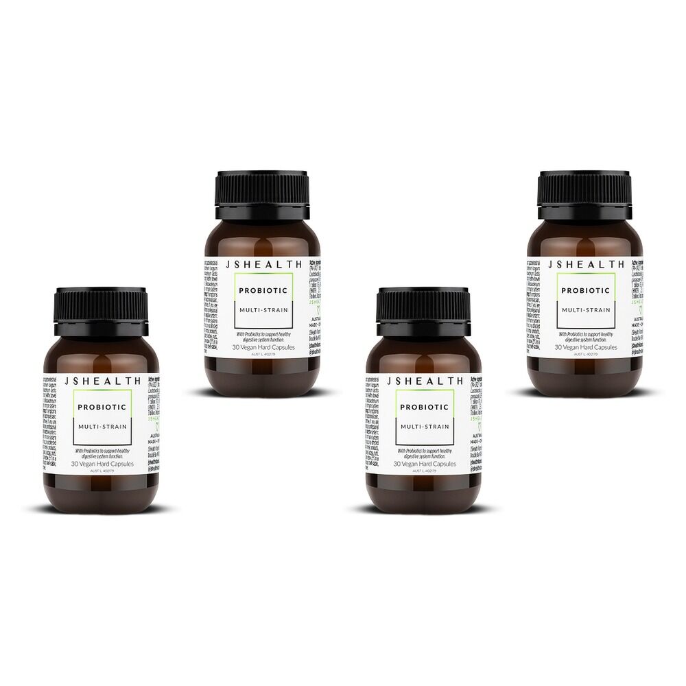 JSHealth Probiotic Multi-Strain 30 Capsules Pack of 4