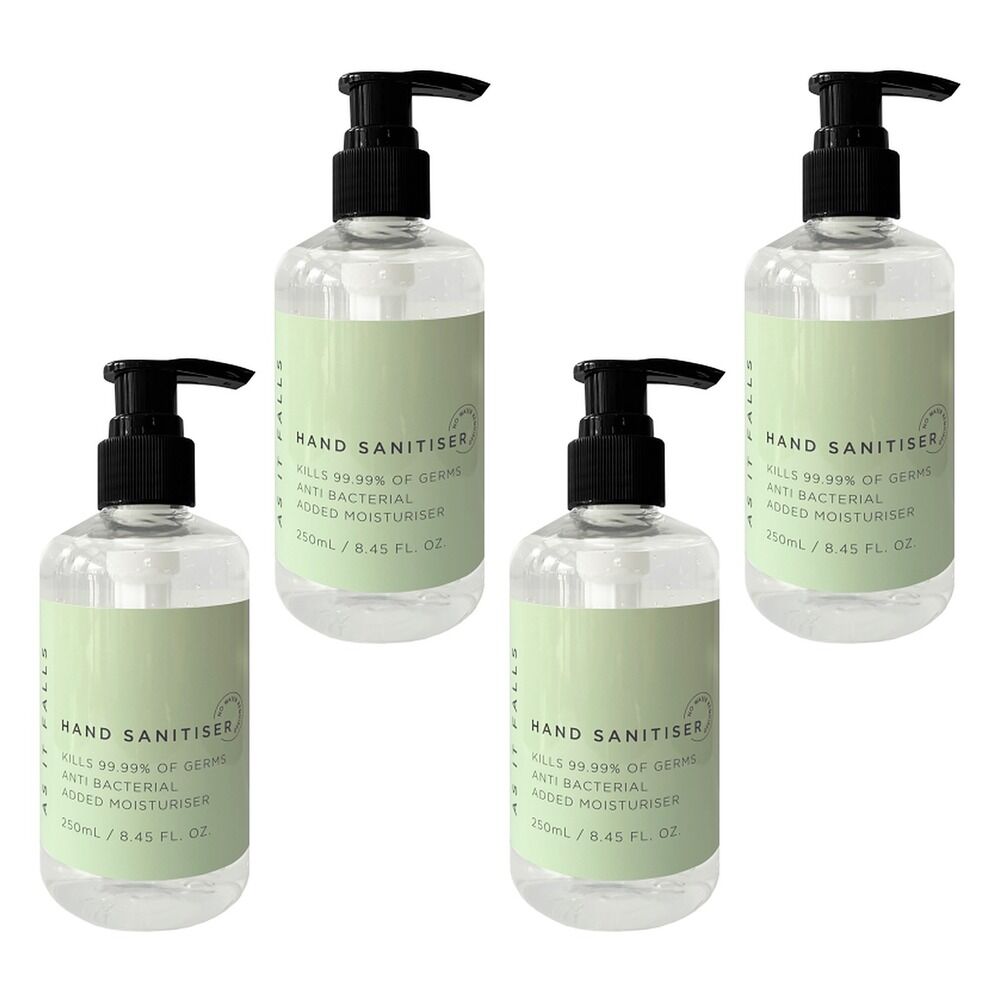 As It Falls Antibacterial Hand Sanitiser 250mL x 24 Bundle of 4