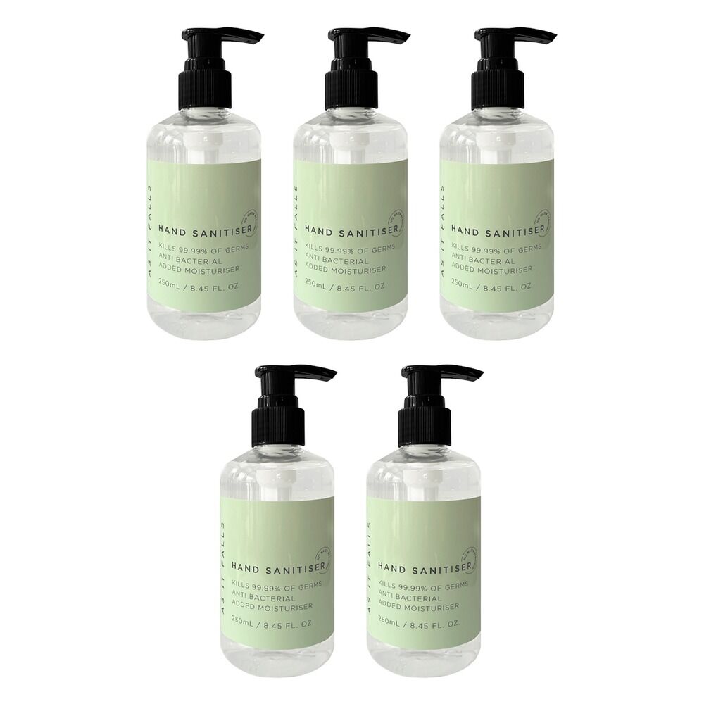 As It Falls Antibacterial Hand Sanitiser 250mL x 24 Bundle of 5