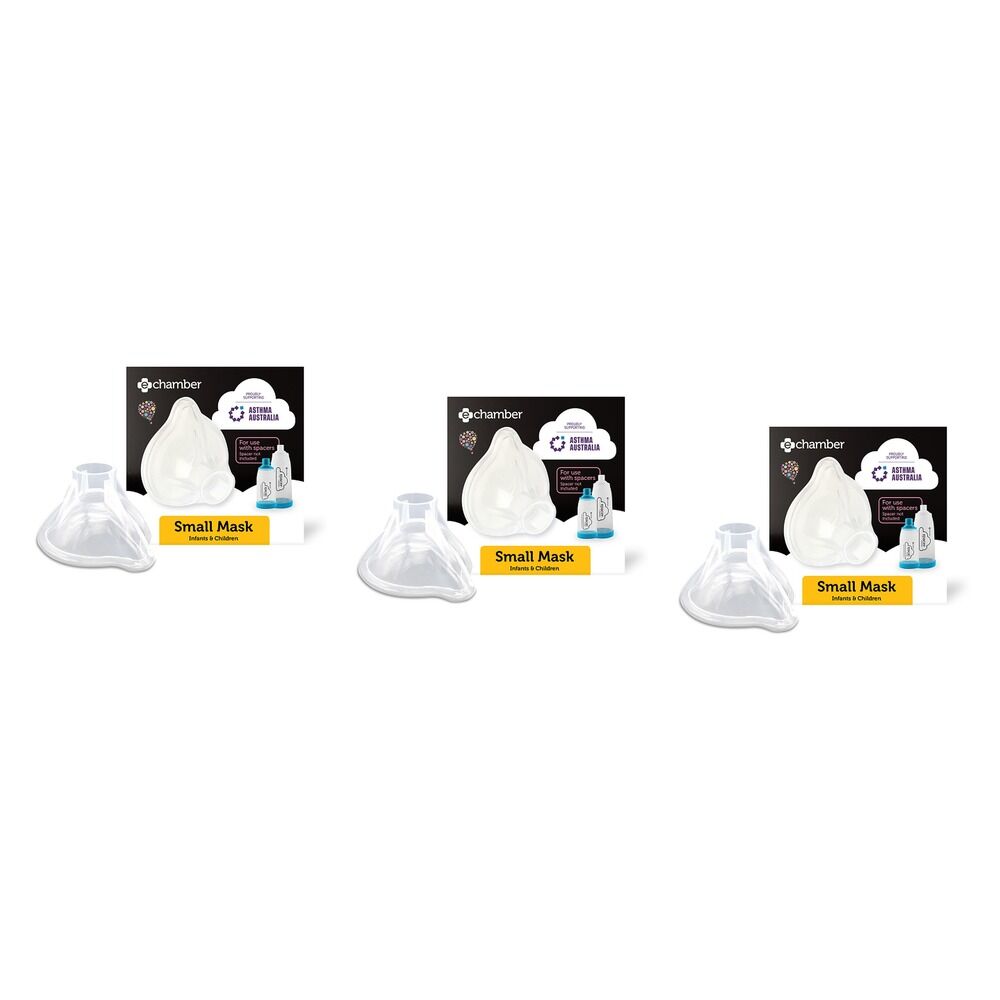 e-Chamber Spacer Small Mask for Infants & Children Pack of 3