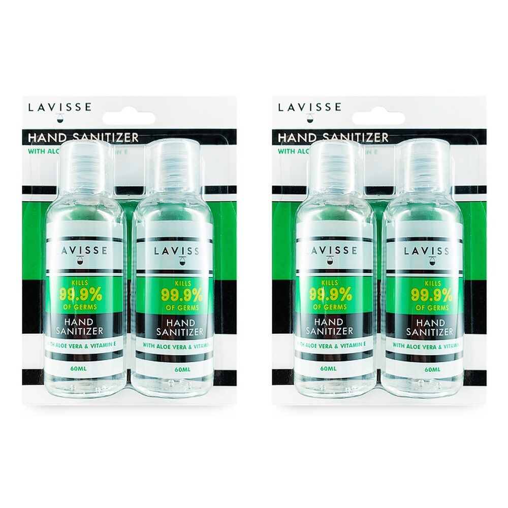 Lavisse Hand Sanitizer Twin Pack 60mL x 2 Pack Bundle of 2