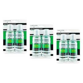 Lavisse Hand Sanitizer Twin Pack 60mL x 2 Pack Bundle of 3