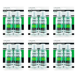 Lavisse Hand Sanitizer Twin Pack 60mL x 2 Pack Bundle of 6