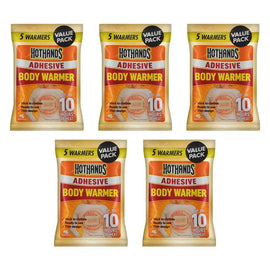 Hot Hands Adhesive Body Warmer 5 Pack x 6 Bundle of 5