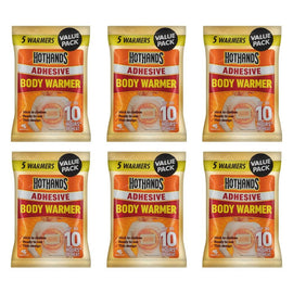 Hot Hands Adhesive Body Warmer 5 Pack x 6 Bundle of 6