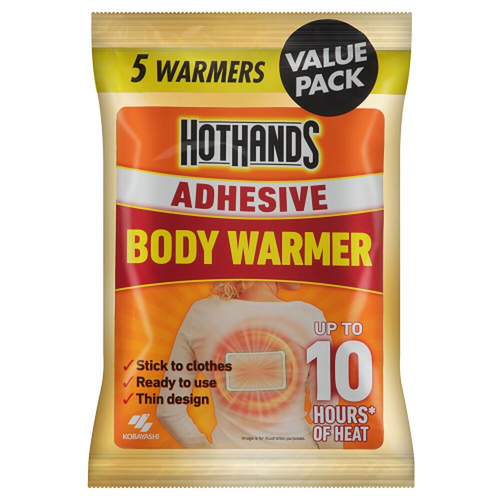 Hot Hands Adhesive Body Warmer 5 Pack x 6